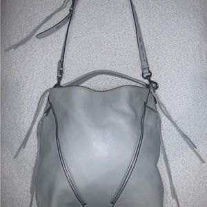 Rebecca Minkoff; Moto Hobo; Ice Grey; Original retail $328; Used and like new.